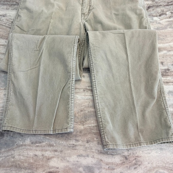 Eddie Bauer Men's Corduroy Jeans 36x30 Beige Tan Denim Pants Y2K Vintage Outdoor - Picture 4 of 12